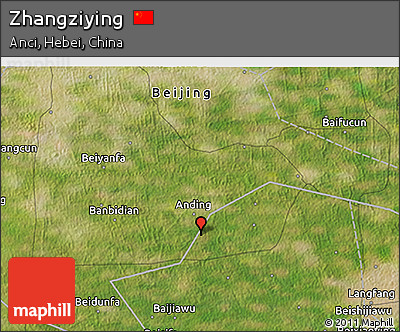 Satellite 3D Map of Zhangziying