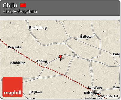 Shaded Relief 3D Map of Chilu