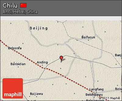 Shaded Relief 3D Map of Chilu