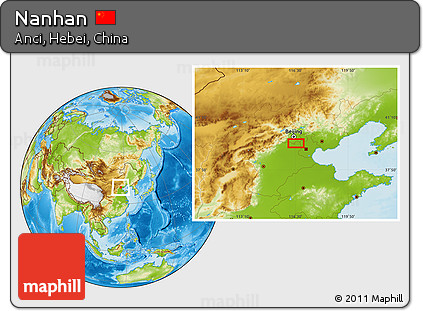 Physical Location Map of Nanhan