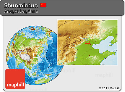 Physical Location Map of Shunmintun
