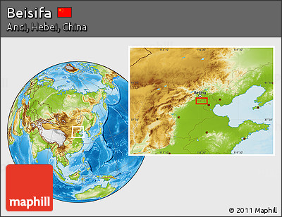 Physical Location Map of Beisifa