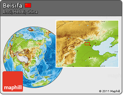 Physical Location Map of Beisifa