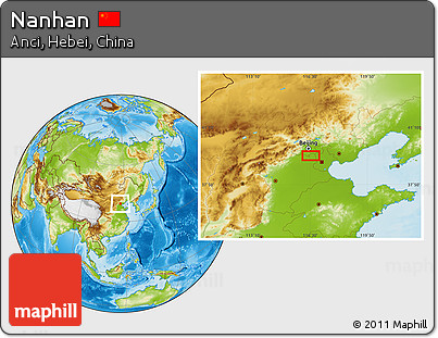 Physical Location Map of Nanhan