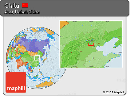 Political Location Map of Chilu