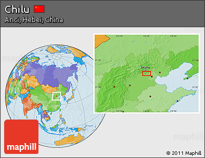 Political Location Map of Chilu