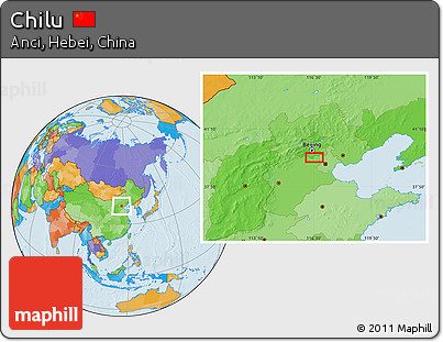Political Location Map of Chilu