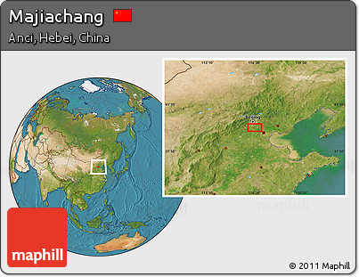 Satellite Location Map of Majiachang