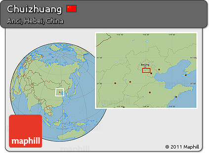 Savanna Style Location Map of Chuizhuang