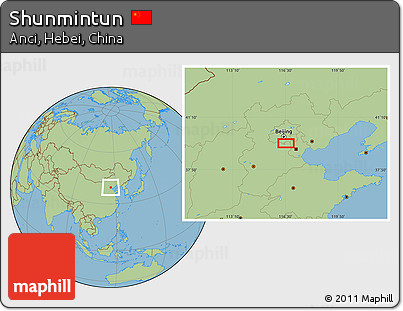 Savanna Style Location Map of Shunmintun