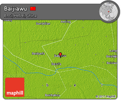 Physical Map of Baijiawu