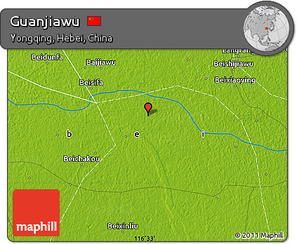 Physical Map of Guanjiawu
