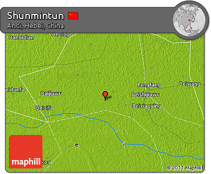 Physical Map of Shunmintun