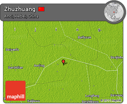 Physical Map of Zhuzhuang