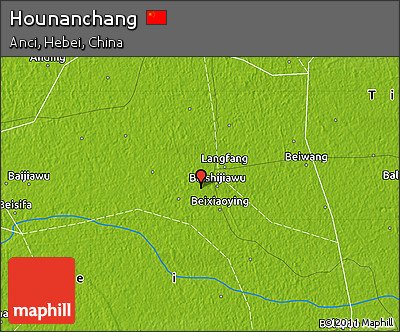 Physical Map of Hounanchang