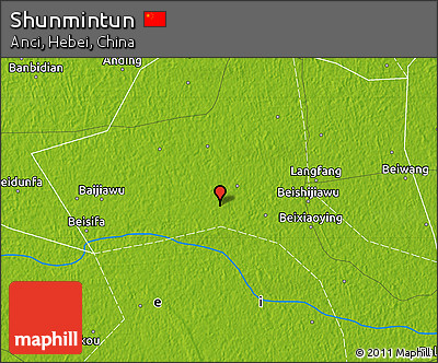 Physical Map of Shunmintun