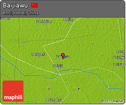 Physical Map of Baijiawu