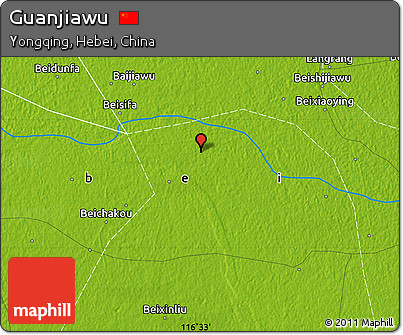 Physical Map of Guanjiawu