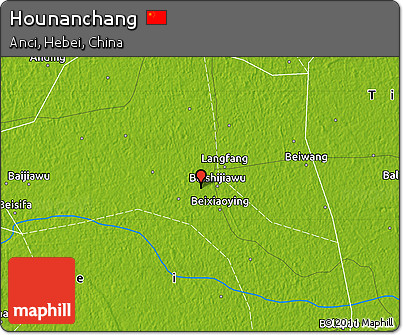 Physical Map of Hounanchang