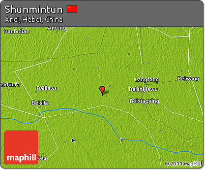 Physical Map of Shunmintun