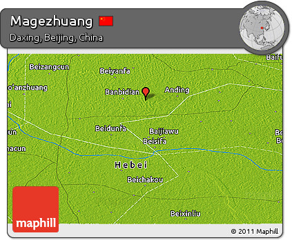 Physical Panoramic Map of Magezhuang
