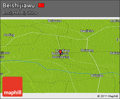 Physical Panoramic Map of Beishijiawu