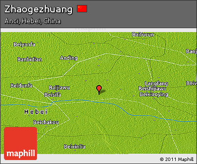 Physical Panoramic Map of Zhaogezhuang