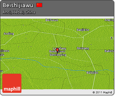Physical Panoramic Map of Beishijiawu