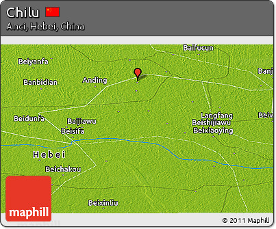 Physical Panoramic Map of Chilu
