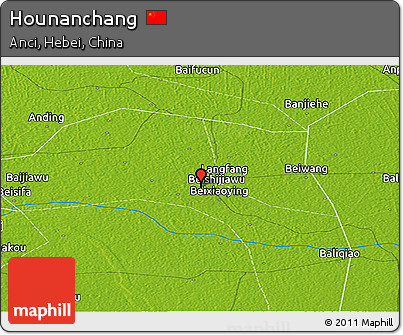 Physical Panoramic Map of Hounanchang