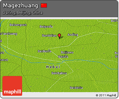 Physical Panoramic Map of Magezhuang