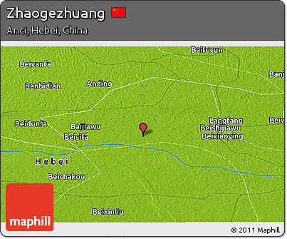 Physical Panoramic Map of Zhaogezhuang