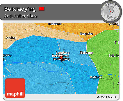 Political Panoramic Map of Beixiaoying