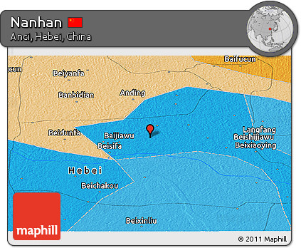Political Panoramic Map of Nanhan