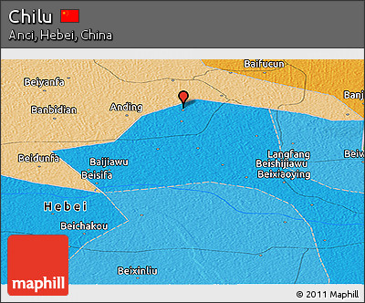 Political Panoramic Map of Chilu