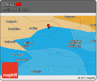 Political Panoramic Map of Chilu