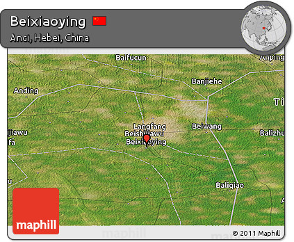 Satellite Panoramic Map of Beixiaoying