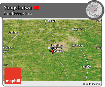 Satellite Panoramic Map of Yangshuiwu