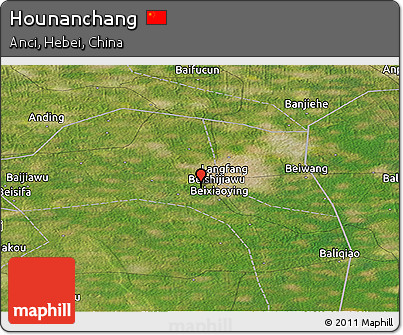 Satellite Panoramic Map of Hounanchang