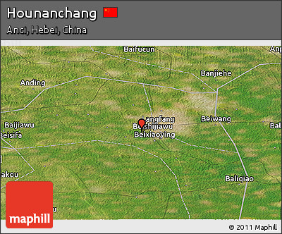 Satellite Panoramic Map of Hounanchang