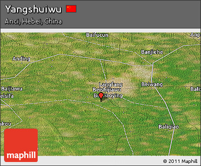 Satellite Panoramic Map of Yangshuiwu