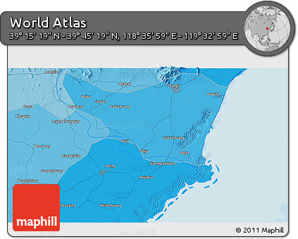 Political 3D Map of the Area around 39° 30' 19" N, 119° 4' 29" E