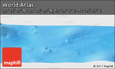 Political Panoramic Map of the Area around 39° 30' 19" N, 11° 7' 30" E