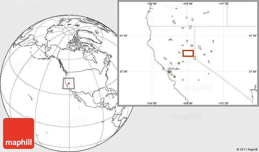Blank Location Map of Norden