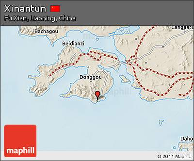 Shaded Relief 3D Map of Xinantun