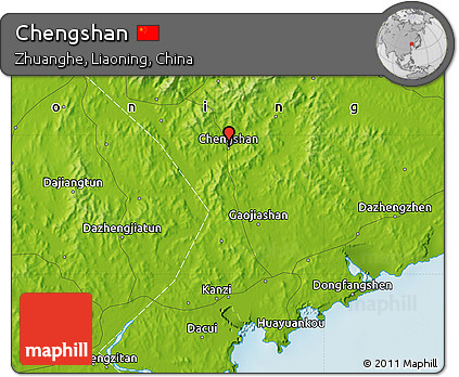 Physical Map of Chengshan