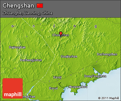 Physical Map of Chengshan