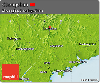 Physical Map of Chengshan