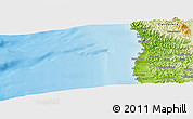 Physical Panoramic Map of Fort Bragg