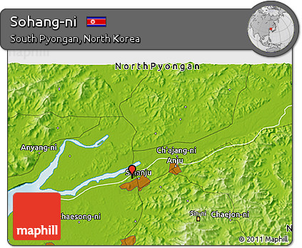 Physical 3D Map of Sohang-ni